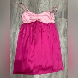 Pink bow dress